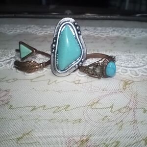 Turquoise Tones Women's Ring Set